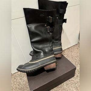 Sorel Leather Riding Tall Boots